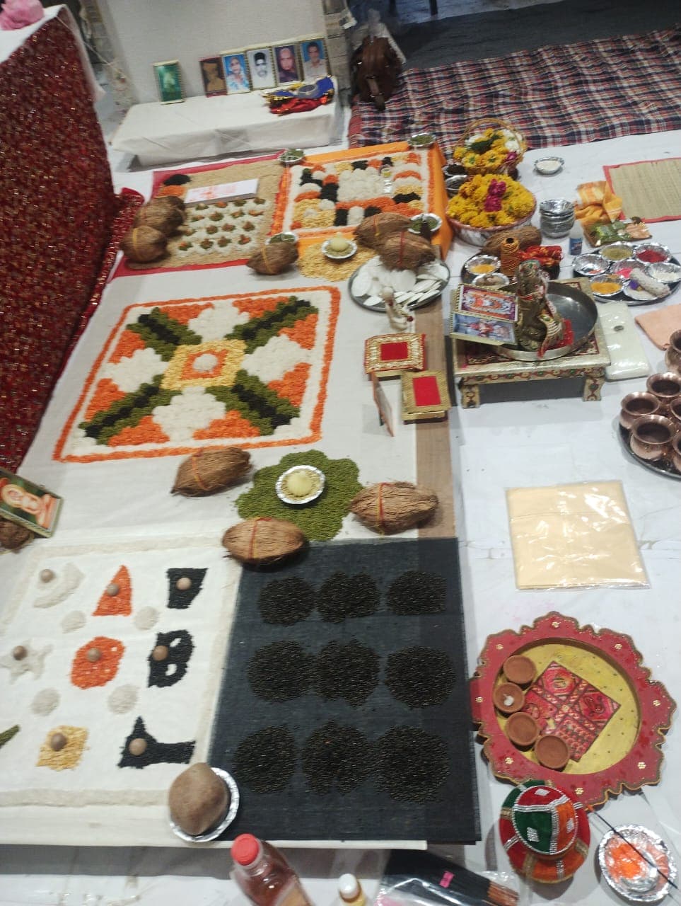 Elaborate Mandal setup